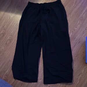 Black Wide-Leg Pants